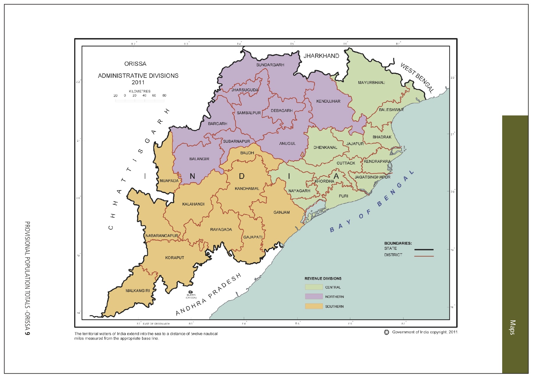 Western Odisha District Map ______ » Maps