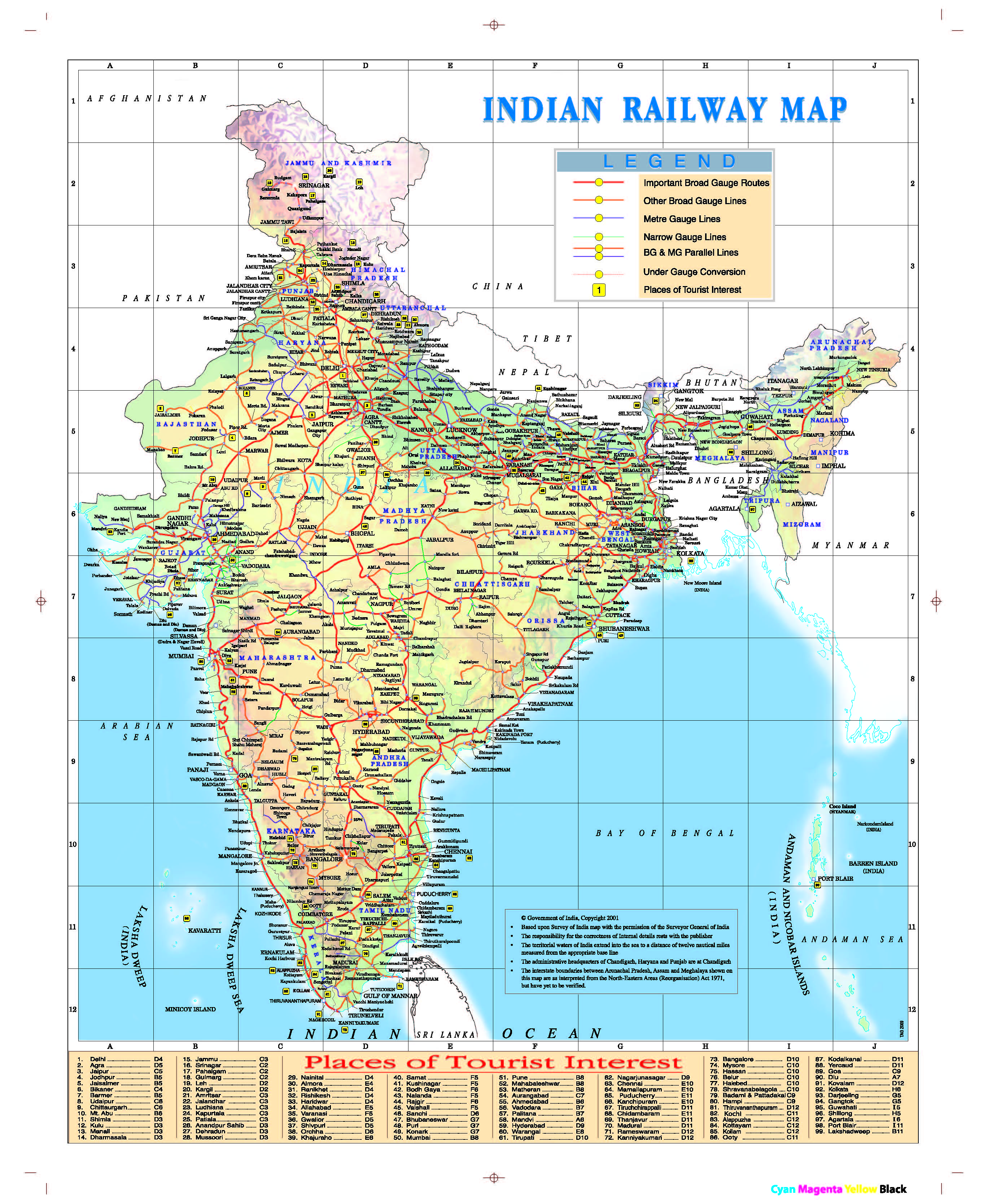 Modern India Map